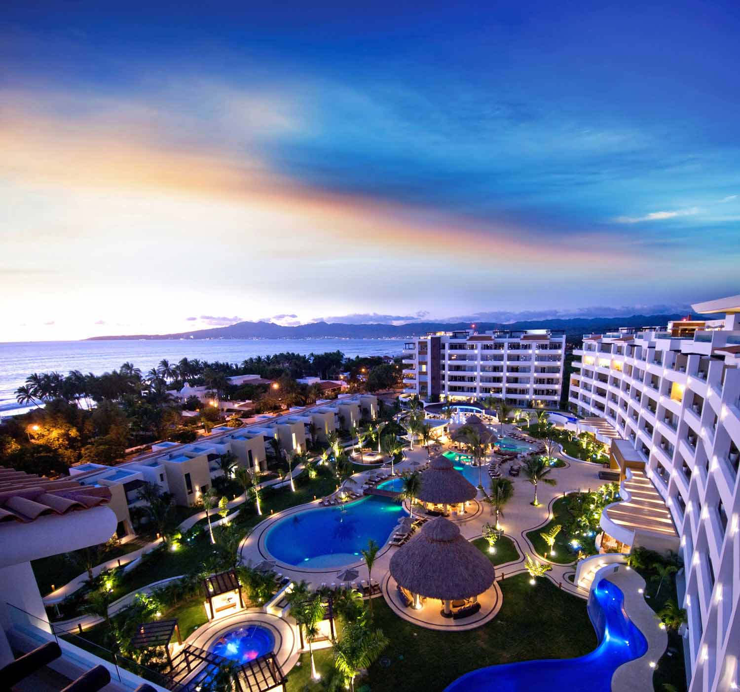 Marival Distinct Luxury Residences all-inclusive resort in Riviera Nayarit with modern suites, oceanfront pools, and upscale amenities.