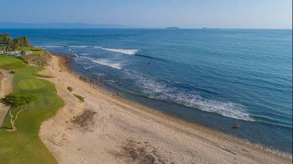 Punta de Mita Beach near Secrets Bahia Mita Surf & Spa Resort with Pacific Ocean shoreline and coastal views